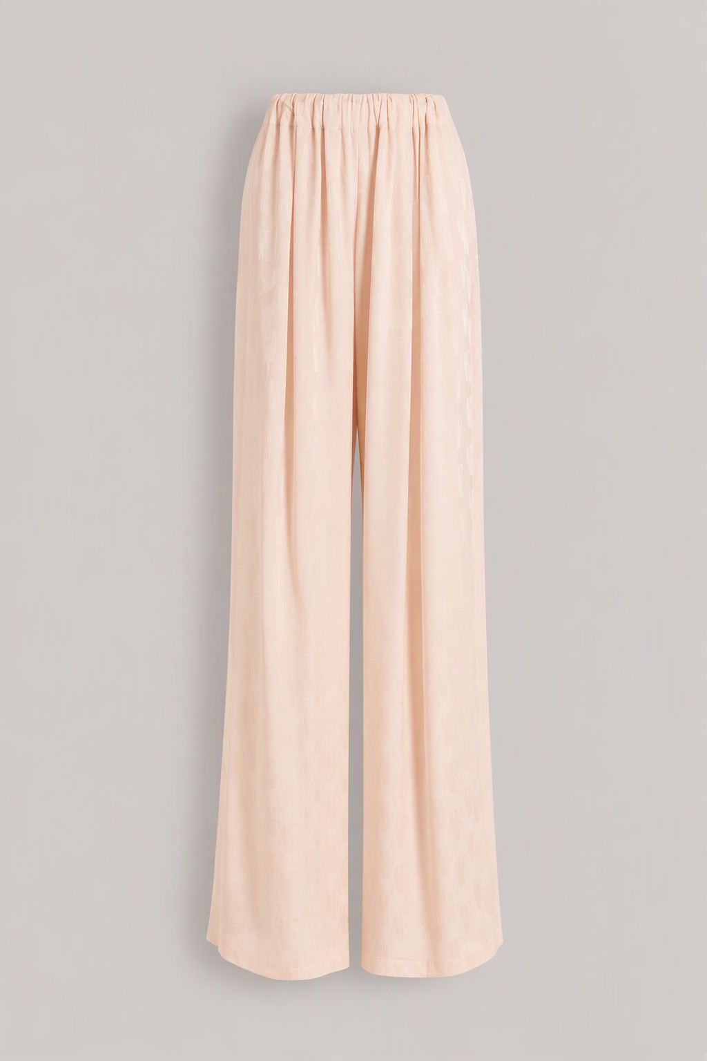 Pantalon en soie Monogram AF - Beige