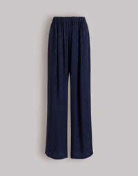 Pantalon en soie Monogram AF - Blue