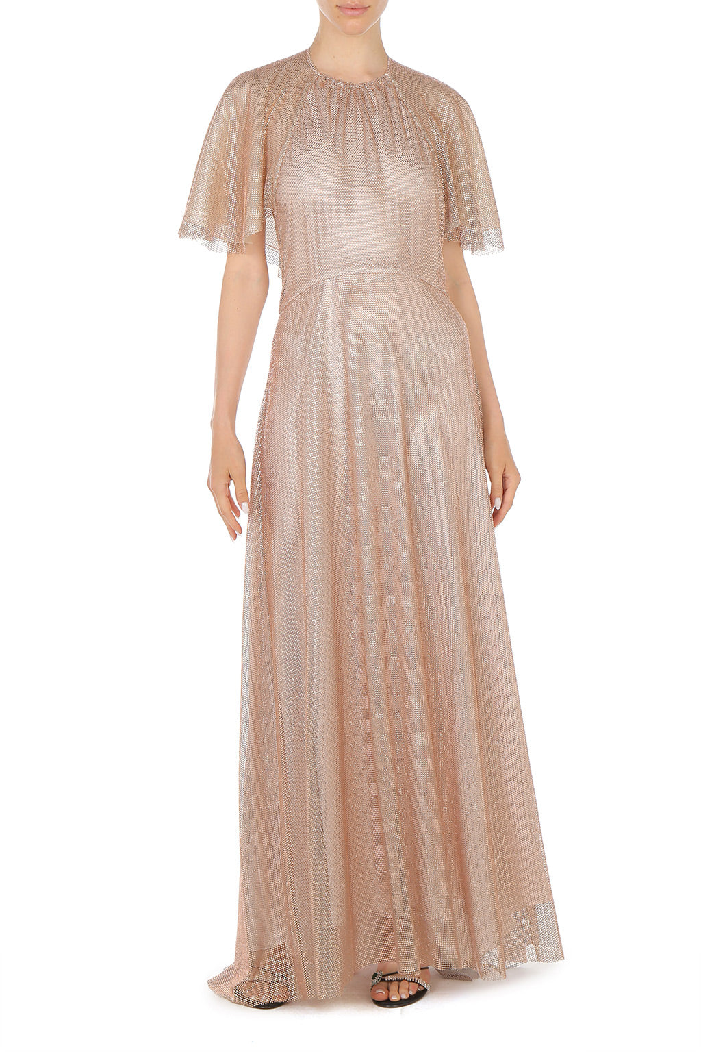 Robe de soirée en micro-rhinestone - Pink