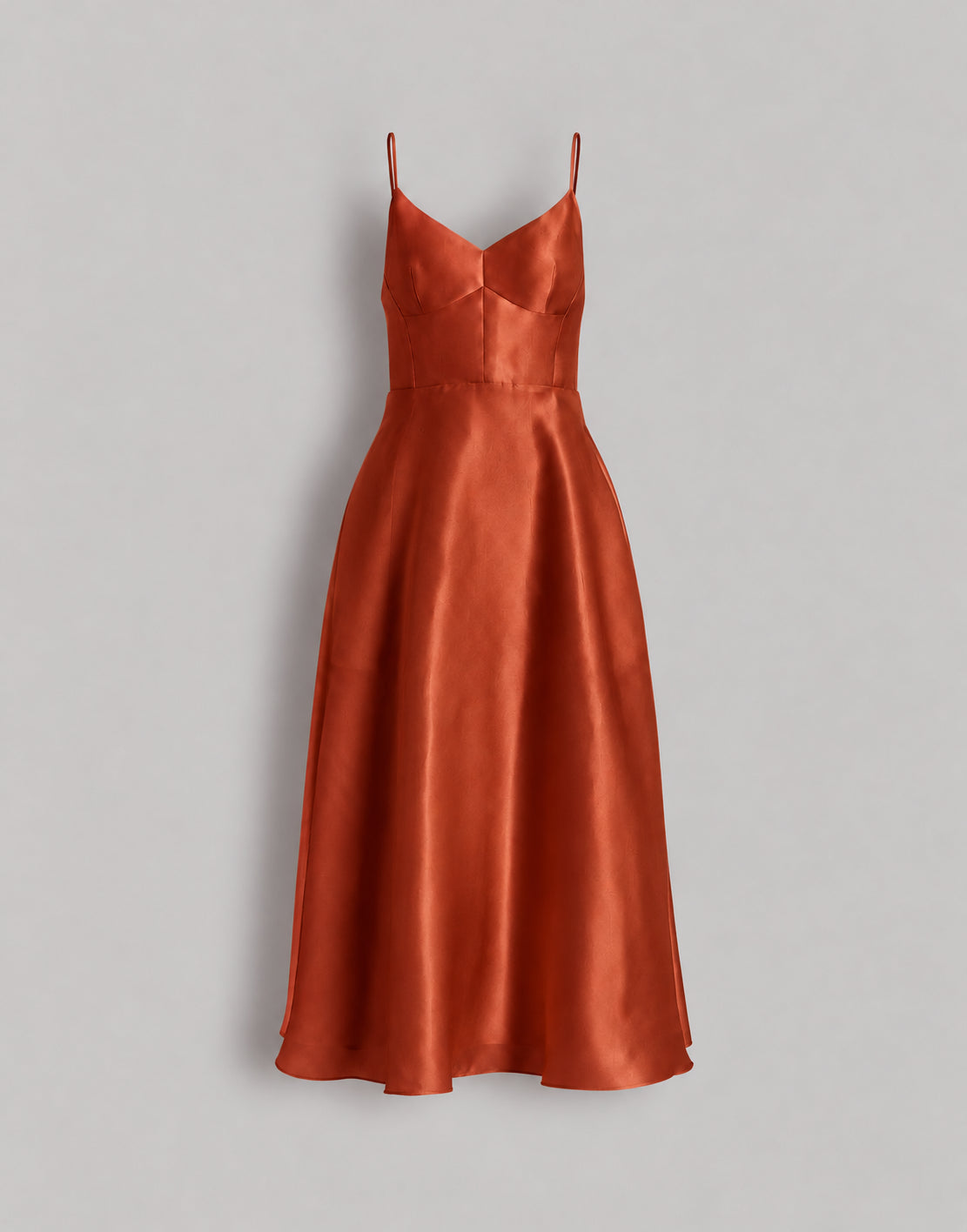 Robe en organza de soie - Red