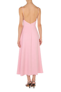 Robe Longue à Fines Bretelles - Pink