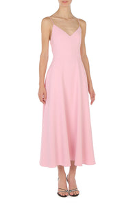 Robe Longue à Fines Bretelles - Pink