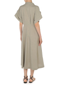 Robe chemise en tweed - Light beige