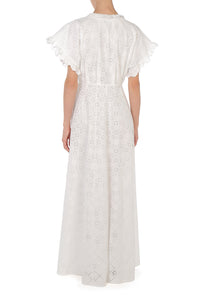 Robe en dentelle Sangallo - White