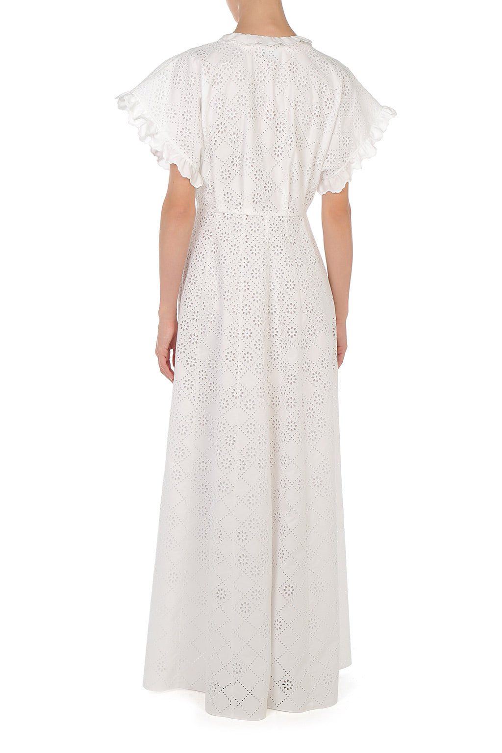 Robe en dentelle Sangallo - White