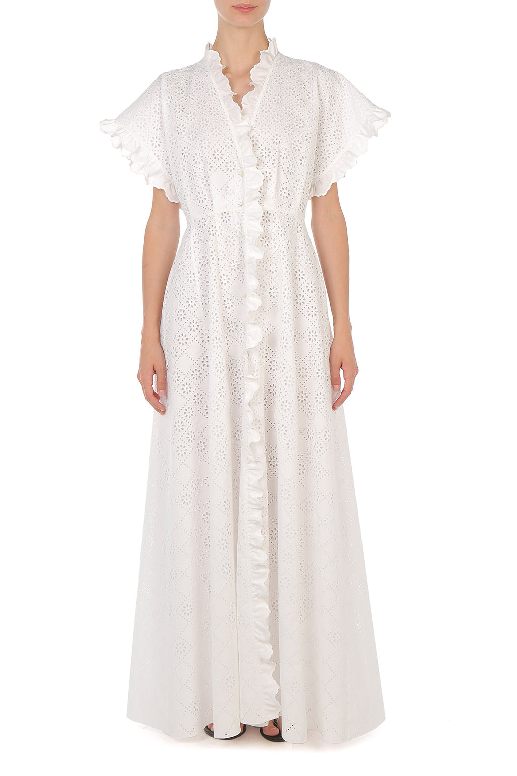 Robe en dentelle Sangallo - White