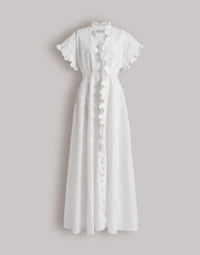 Robe en dentelle Sangallo - White