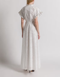 Robe en dentelle Sangallo - White
