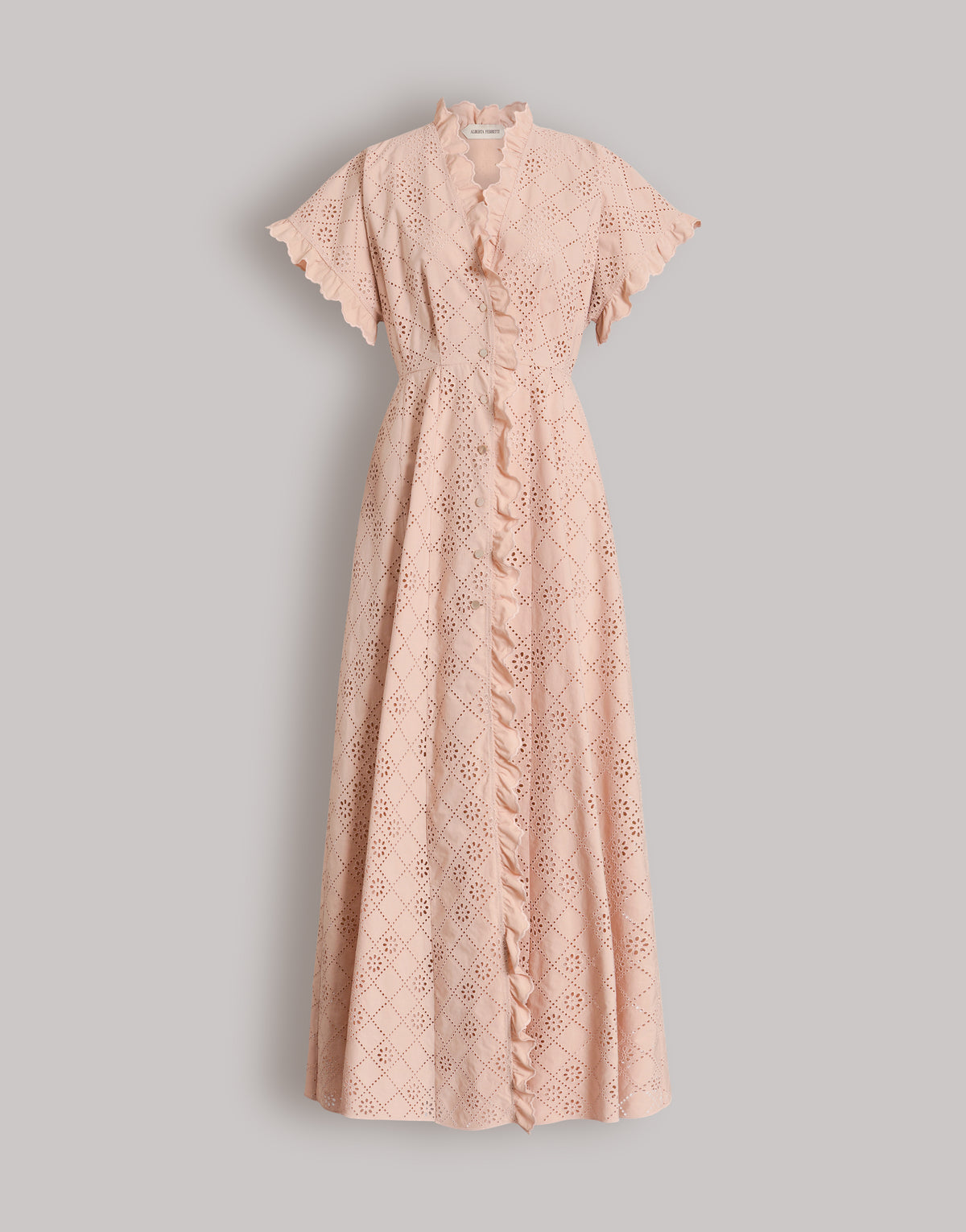 Robe en dentelle Sangallo - Beige