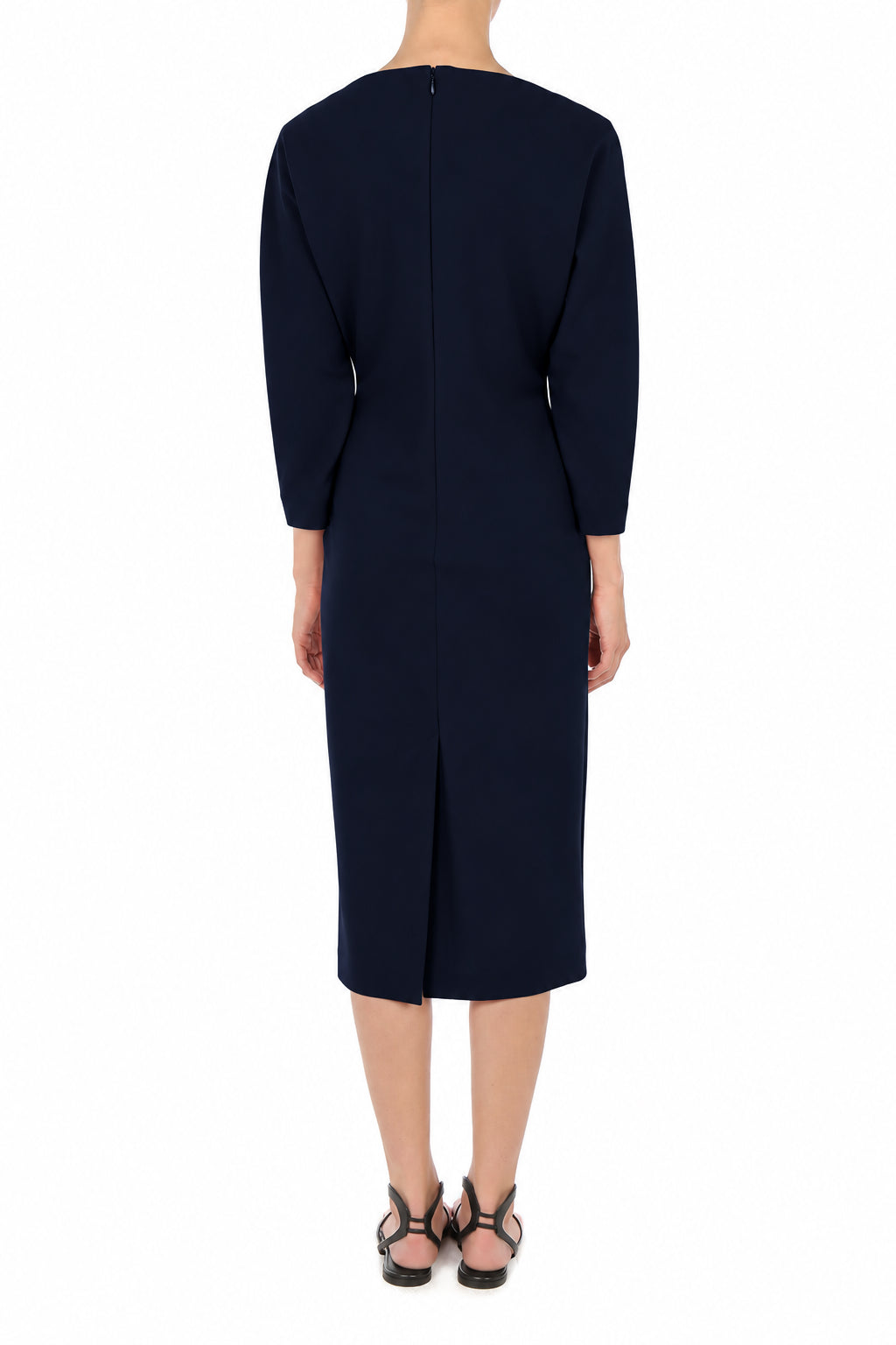 Robe midi avec détail piercing - Blue