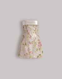 Minirobe avec paillettes florales - Ivory
