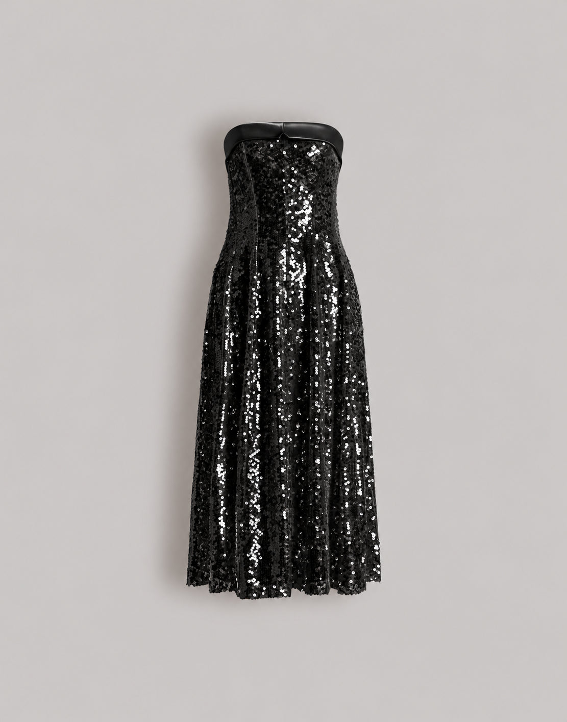 Robe bustier pailletée - Black