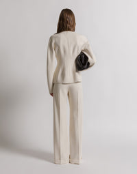 Élégante veste en cady - Ivory