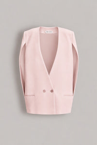 Veste en cady avec manches cape - Pink