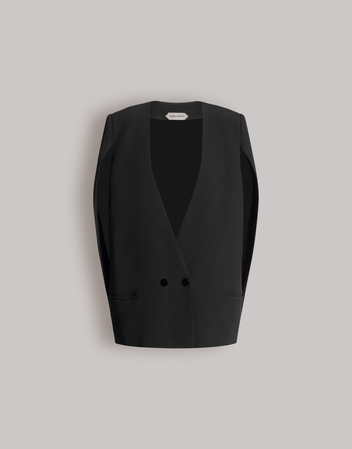 Veste en cady avec manches cape - Black