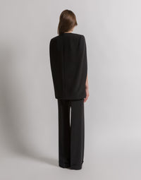 Veste en cady avec manches cape - Black