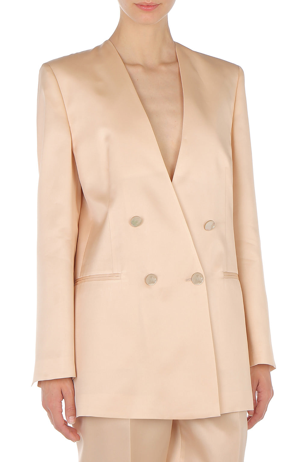 Veste en cady avec manches cape - Beige