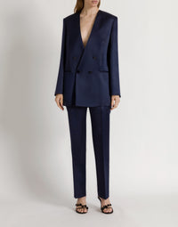 Veste en cady avec manches cape - Blue