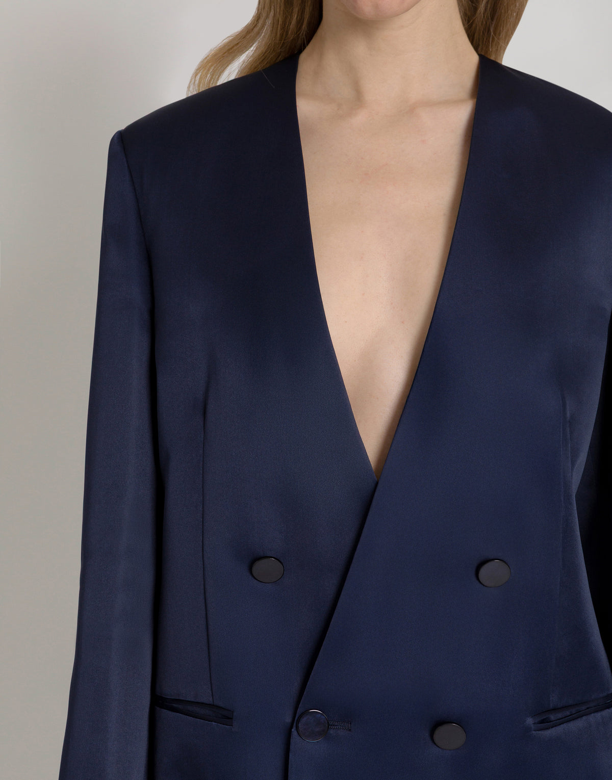 Veste en cady avec manches cape - Blue