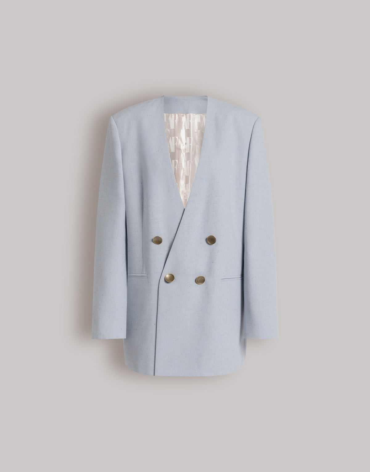 Veste en tweed à double boutonnage - Light blue