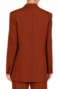 Blazer en laine tropicale à double boutonnage - Red