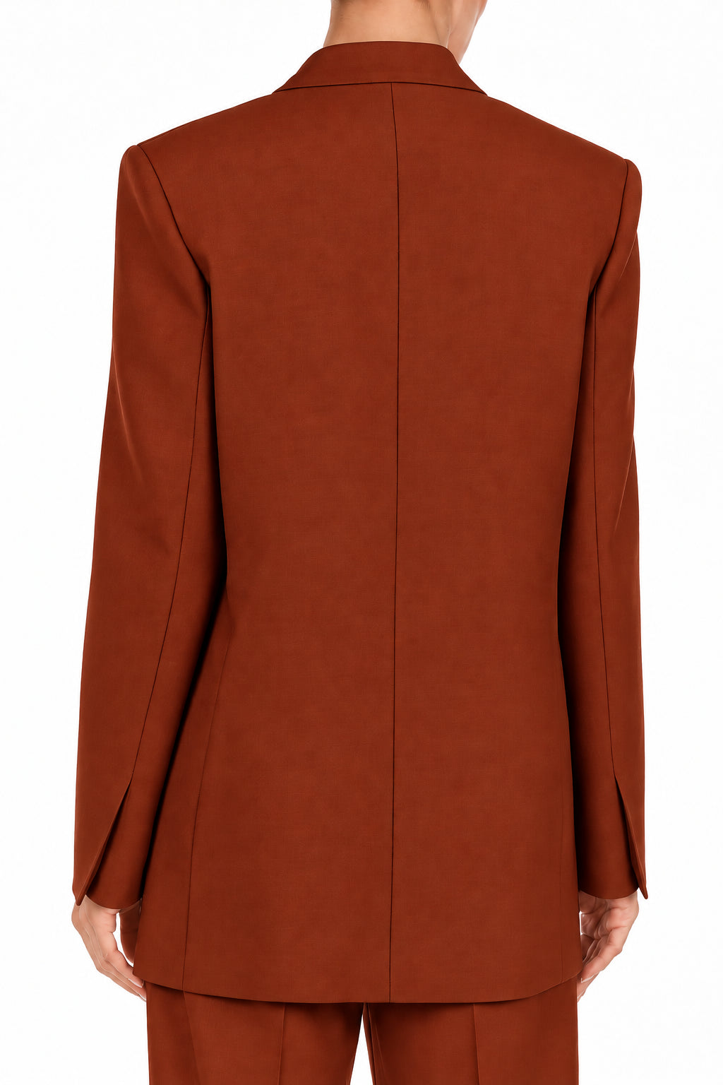 Blazer en laine tropicale à double boutonnage - Red