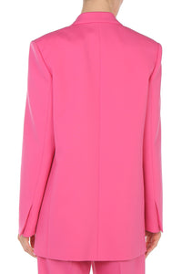 Blazer en laine tropicale à double boutonnage - Pink