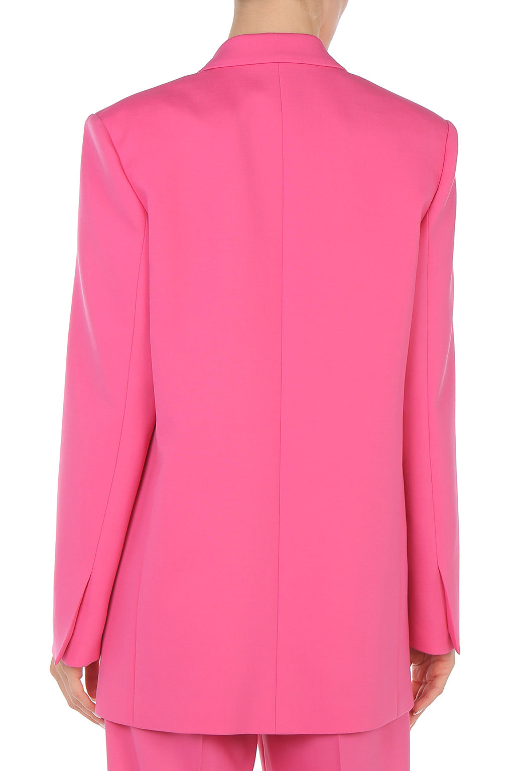 Blazer en laine tropicale à double boutonnage - Pink