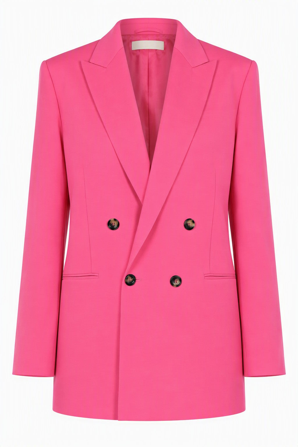 Blazer en laine tropicale à double boutonnage - Pink