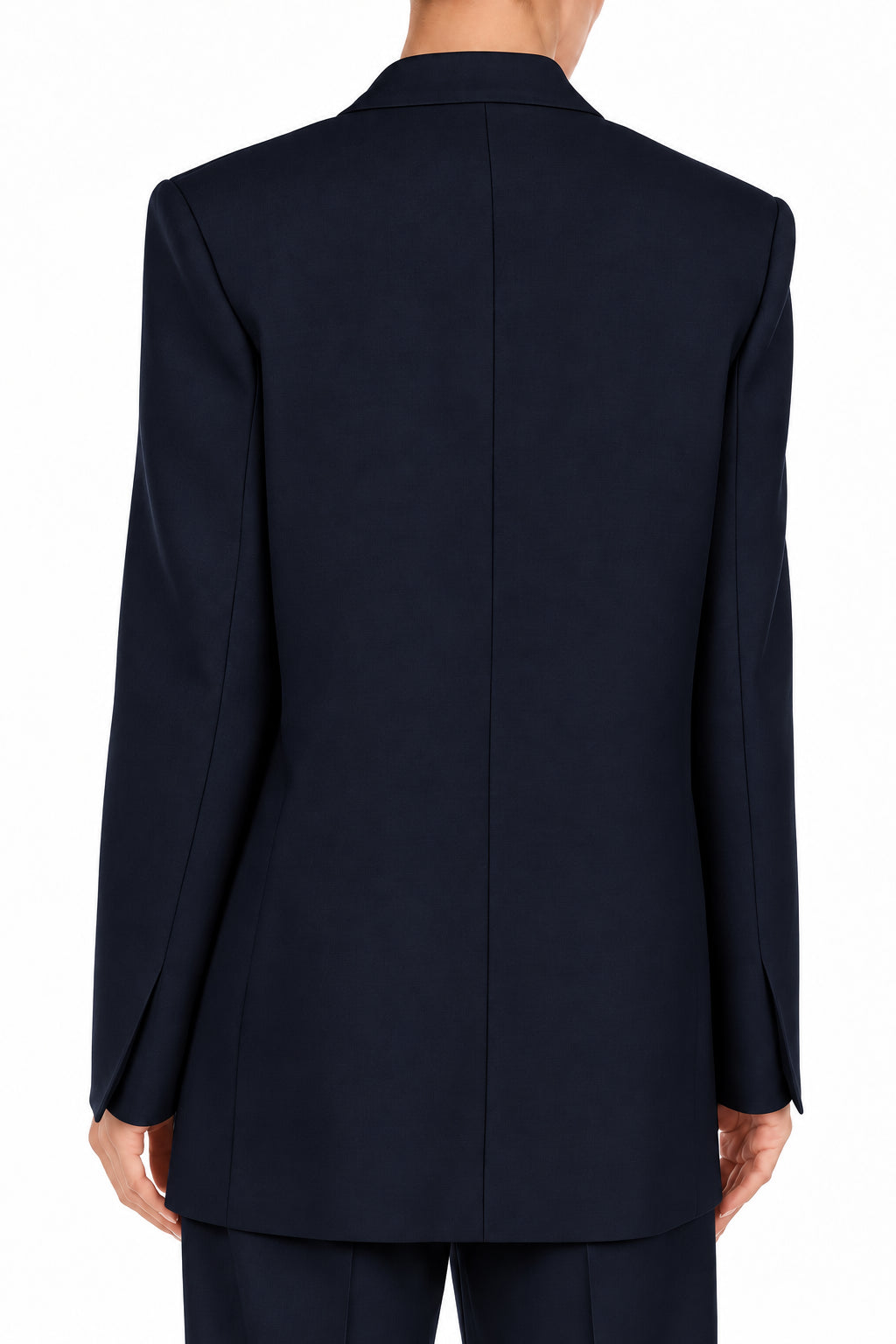 Blazer en laine tropicale à double boutonnage - Blue