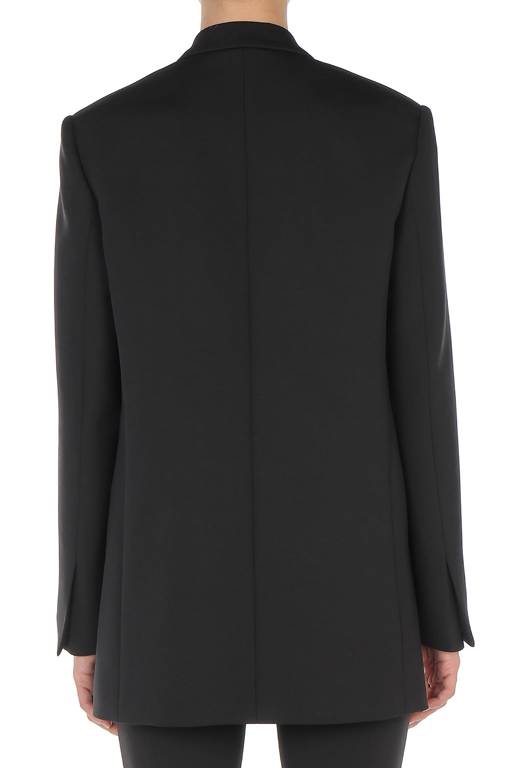 Blazer en laine tropicale à double boutonnage - Black
