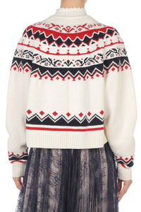 Pull Fair Isle pour l'après-ski - White