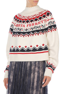 Pull Fair Isle pour l'après-ski - White