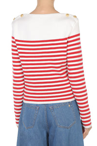 Pull rayé - Red