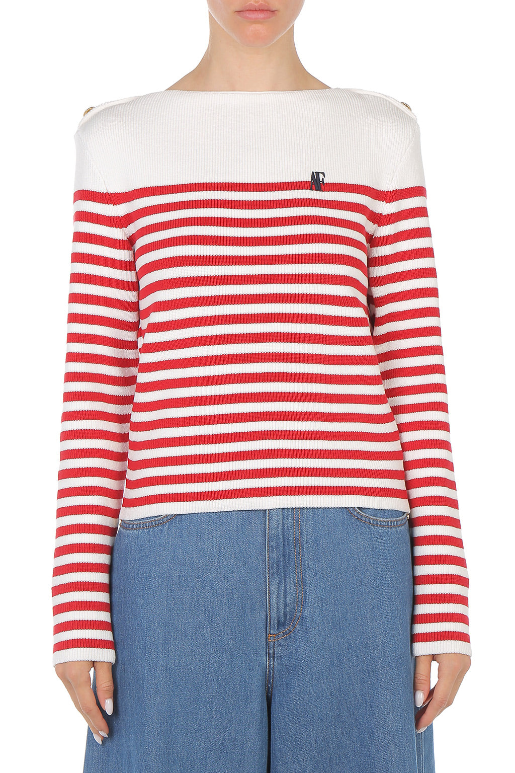 Pull rayé - Red