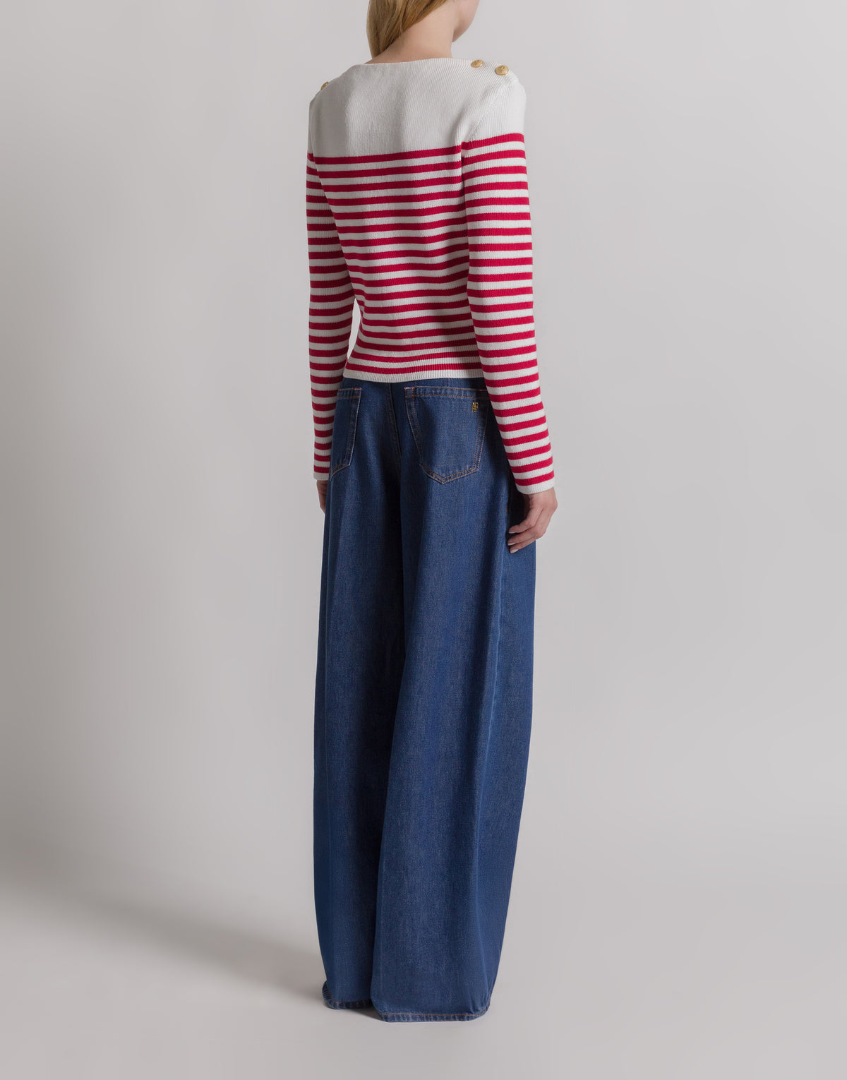 Pull rayé - Red
