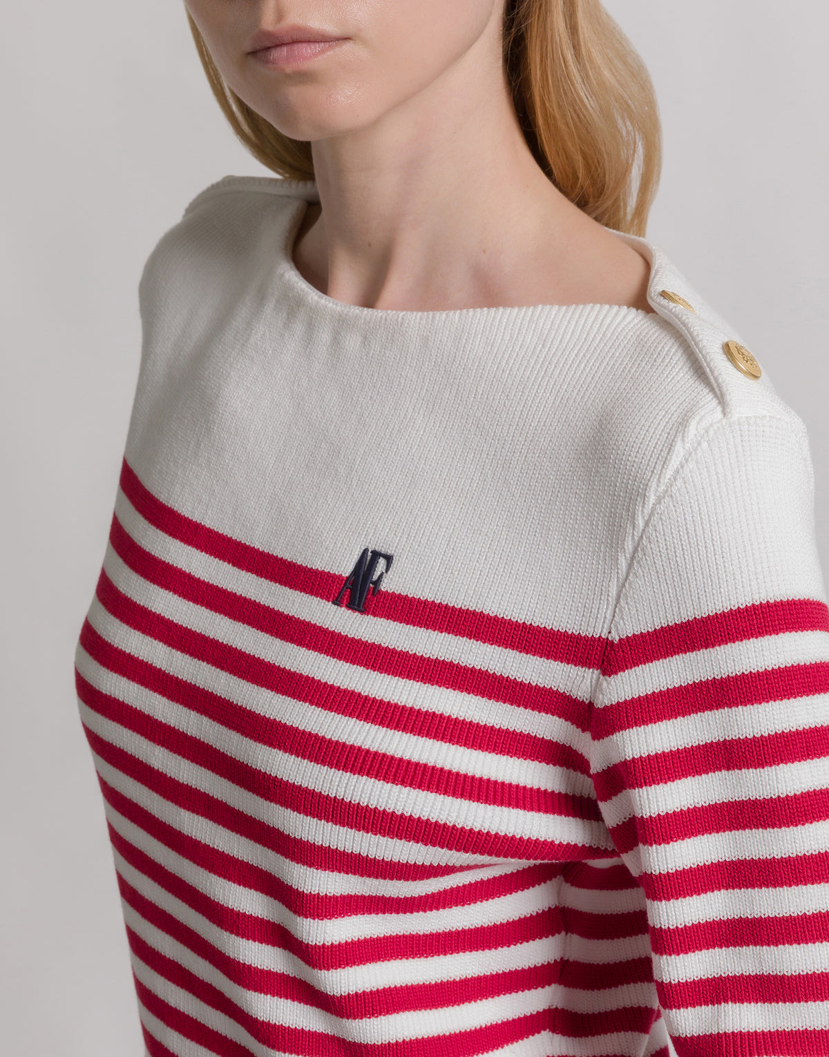 Pull rayé - Red