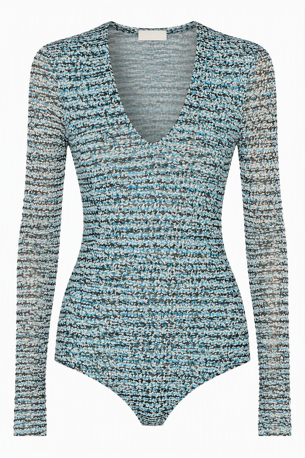 Body en tulle imprimé - Blue