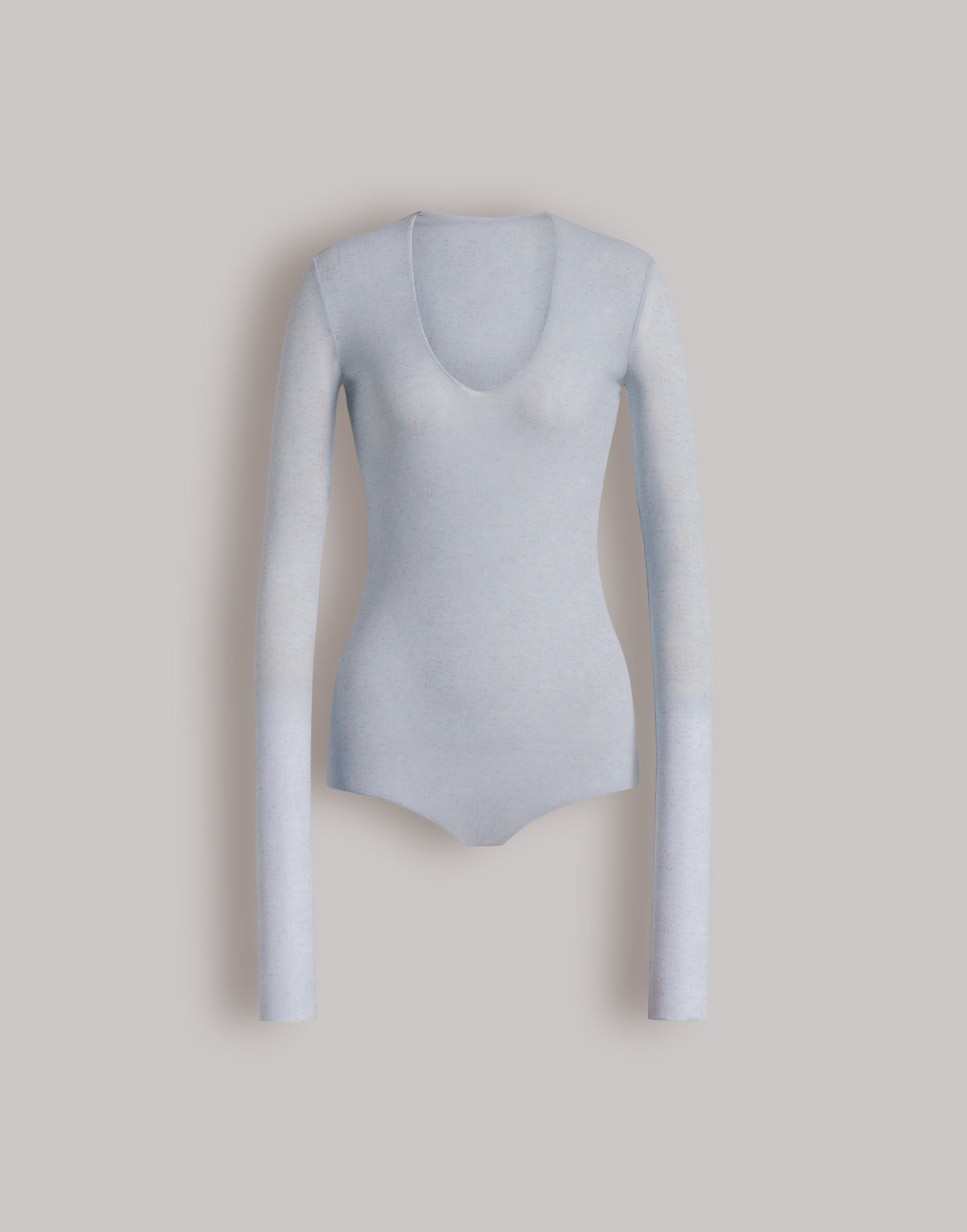 Body en tulle imprimé - Light blue