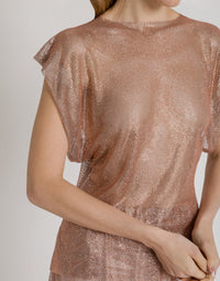 Haut micro-rhinestone - Pink