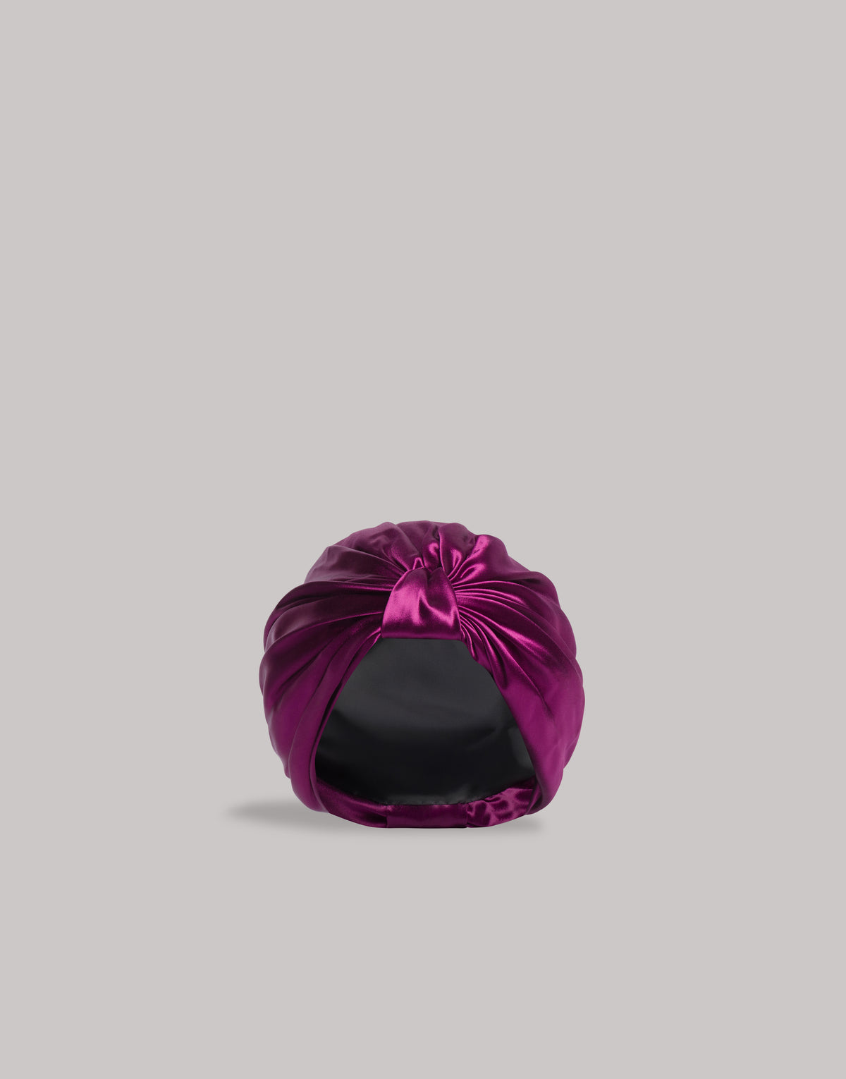 Turban en satin brillant - Purple