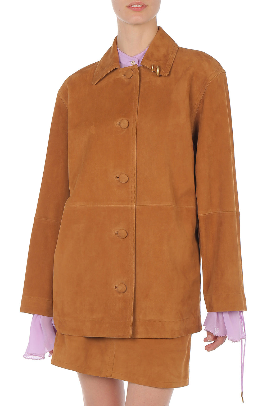 Veste en daim - Brown Orange