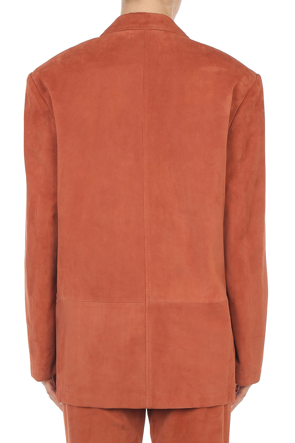 Blazer Croisé en Daim - Brown