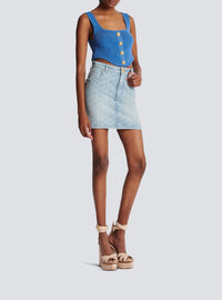 Short denim skirt - Jean Blue