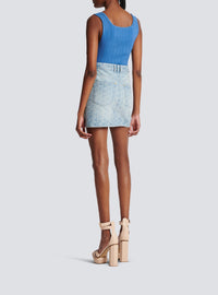 Short denim skirt - Jean Blue