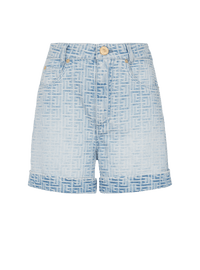 Short en jean monogramme - Bleu Jean