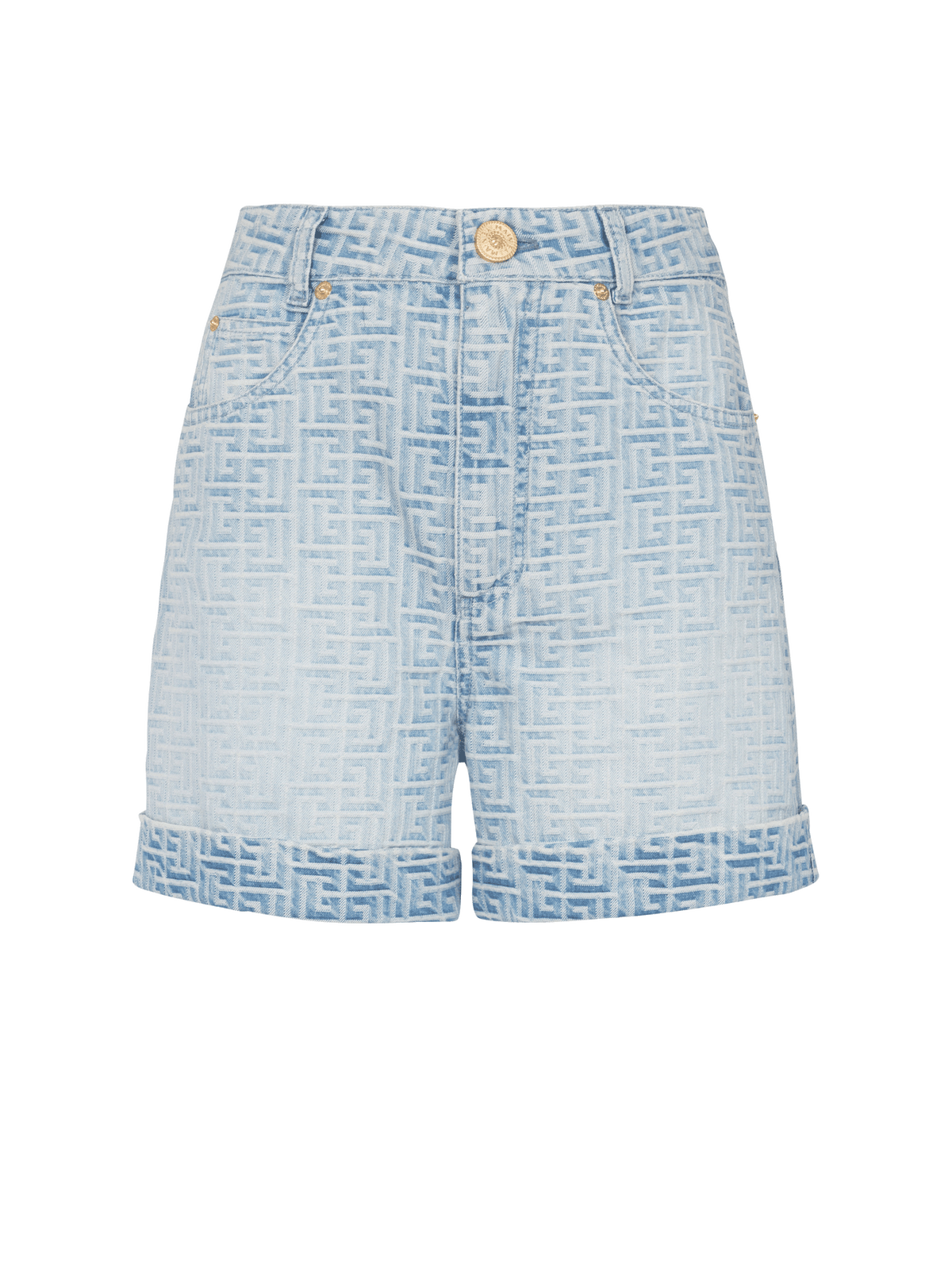 Short en jean monogramme - Bleu Jean