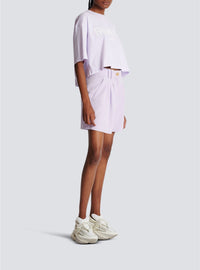 Short évasé en crêpe - Lilas clair