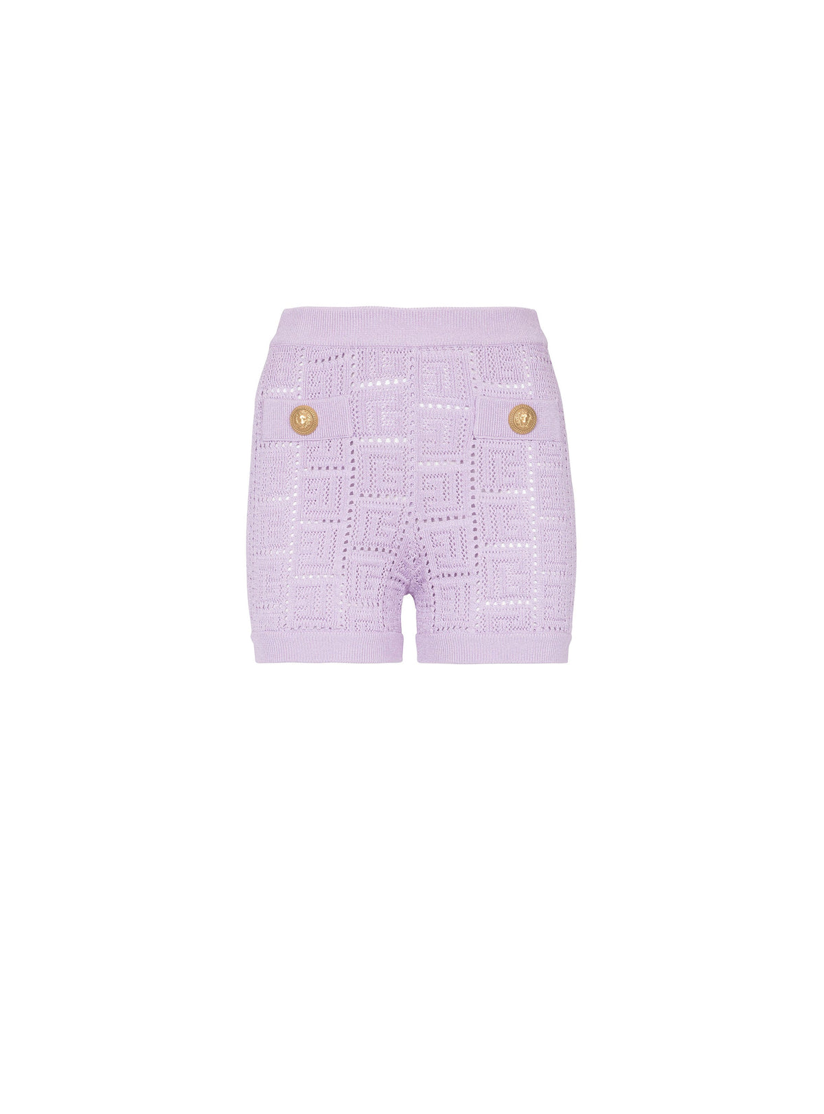 Short court en maille monogramme ajourée - Parme