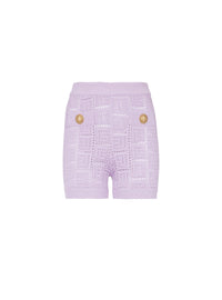 Short à monogramme en maille - Parme